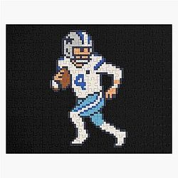 Dak Prescott Retro Quarterback Pixel T-Shirt Jigsaw Puzzle