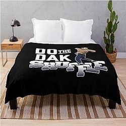 Dak Prescott The Dak Shuffle T-Shirt Throw Blanket
