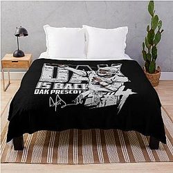 Dak Prescott Dallas T-Shirt Throw Blanket