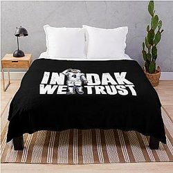 Dak Prescott In We Trust T-Shirt Throw Blanket