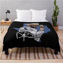 Dak Prescott Cowboy T-Shirt Throw Blanket