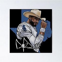 Dak Prescott Dallas Cowboys T-Shirt Poster