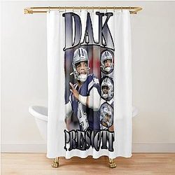 Bootleg Dak Prescott T-Shirt Shower Curtain