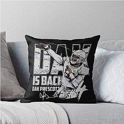 Dak Prescott Dallas Is Back T-Shirt Throw Pillow
