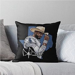 Dak Prescott Cowboy Nod T-Shirt Throw Pillow