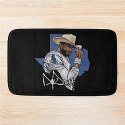 Dak Prescott Cowboy T-Shirt Bath Mat