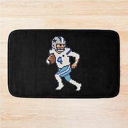 Dak Prescott Quarterback Pixel Sprint T-Shirt Bath Mat