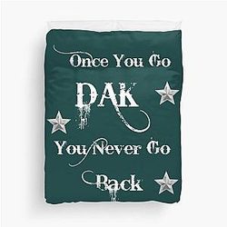 Funny Dak Prescott Dallas Cowboys Jersey Duvet Cover