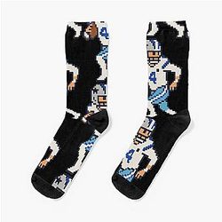 Dak Prescott Retro Quarterback Pixel T-Shirt Socks