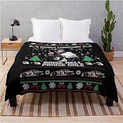 Merry Christmas Raise Heck Dale Earnhardt Throw Blanket