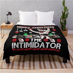 Dale Earnhardt Merry Christmas The Intimidator Throw Blanket