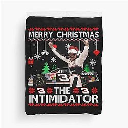 Dale Earnhardt The Intimidator Merry Christmas Duvet Cover