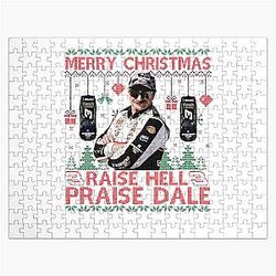 Dale Earnhardt Raise Hell Praise Christmas Jigsaw Puzzle