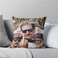 Vintage Dale Earnhardt Throw Pillow