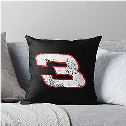 Dale Earnhardt Distressed Throw Pillow