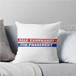 Dale Earnhardt for President Throw Pillow