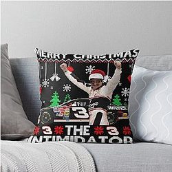 Dale Earnhardt Merry Christmas The Intimidator Throw Pillow