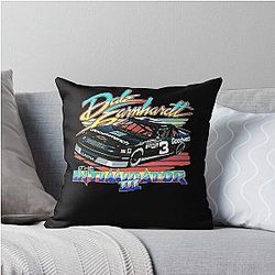 Vintage Dale Earnhardt Intimidator Racing Throw Pillow
