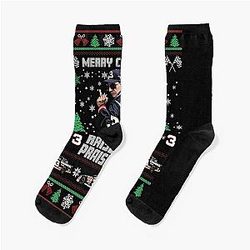 Merry Christmas Raise Hell Praise Dale Earnhardt Socks