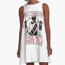 Dale Earnhardt Praise Dale SR Christmas A-Line Dress