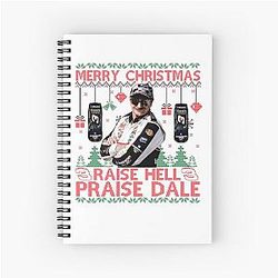 Dale Earnhardt Raise Hell Praise Christmas Spiral Notebook