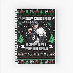 Merry Christmas Raise Dale Earnhardt Spiral Notebook