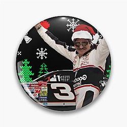 Dale Earnhardt Merry Christmas Pin The Intimidator