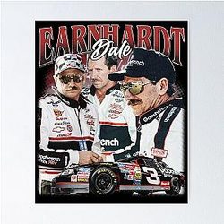 Vintage Dale Earnhardt Car Poster