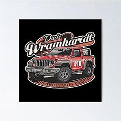 Dale Earnhardt Wrangler Poster