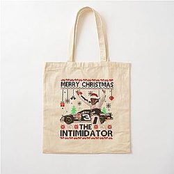 Dale Earnhardt Merry Christmas The Intimidator Cotton Tote Bag