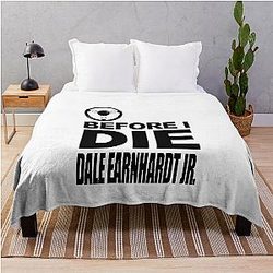 Just One Before I Die Dale Earnhardt Jr. Throw Blanket