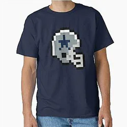 Dallas Cowboys 8-bit Football Helmet Classic T-Shirt