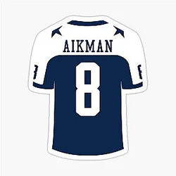 Troy Aikman Dallas Cowboys Sticker