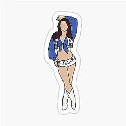 Dallas Cowboys Cheerleader Kelcey Sticker