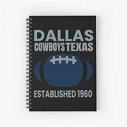 Art Dallas Cowboys Spiral Notebook