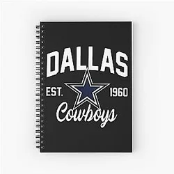 Art Dallas Cowboys Spiral Notebook