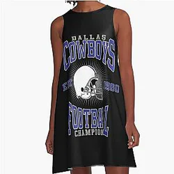 Art Dallas Cowboys A Line Dress