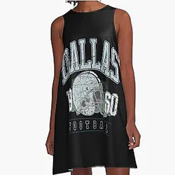 Art Dallas Cowboys A Line Dress