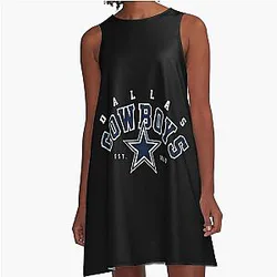 Art Dallas Cowboys A Line Dress