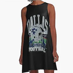 Art Dallas Cowboys A Line Dress