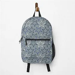 Dallas Cowboys Pattern Backpack with Gray Background