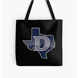 Art Dallas Cowboys All Over Print Tote Bag