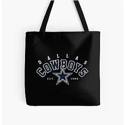 Art Dallas Cowboys All Over Print Tote Bag