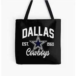 Art Dallas Cowboys All-Over Print Tote Bag