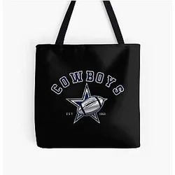 Art Dallas Cowboys All Over Print Tote Bag