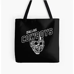 Art Dallas Cowboys All Over Print Tote Bag