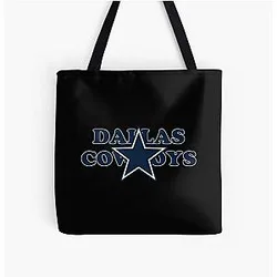 Art Dallas Cowboys All Over Print Tote Bag