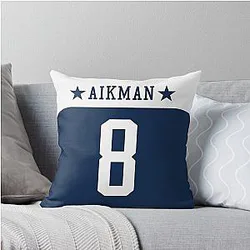 Troy Aikman - Dallas Cowboys Throw Pillow