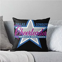 The Dallas Cowboys Cheerleaders Icon Classic T-Shirt Throw Pillow