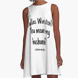Dallas Winston's Husband A Line Dress